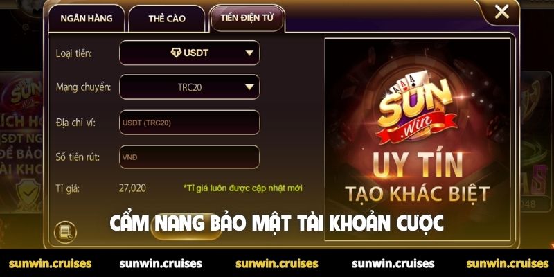 Cẩm nang bảo mật tài khoản cược