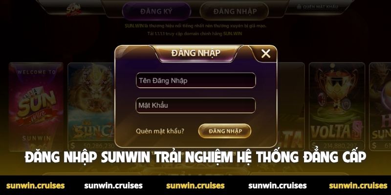 Đăng nhập Sunwin trải nghiệm hệ thống đẳng cấp