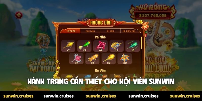 Bắn cá Sunwin 3 Hành trang cần thiết cho hội viên Sunwin