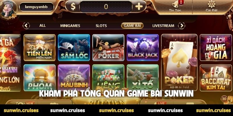 Khám phá tổng quan game bài Sunwin