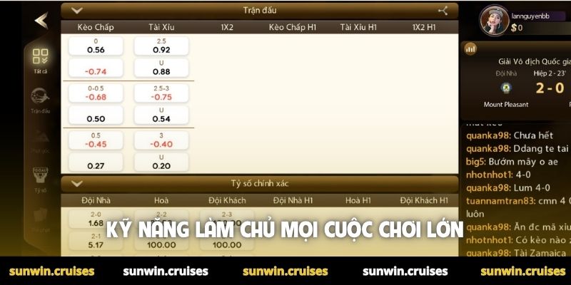 Kỹ năng làm chủ mọi cuộc chơi lớn