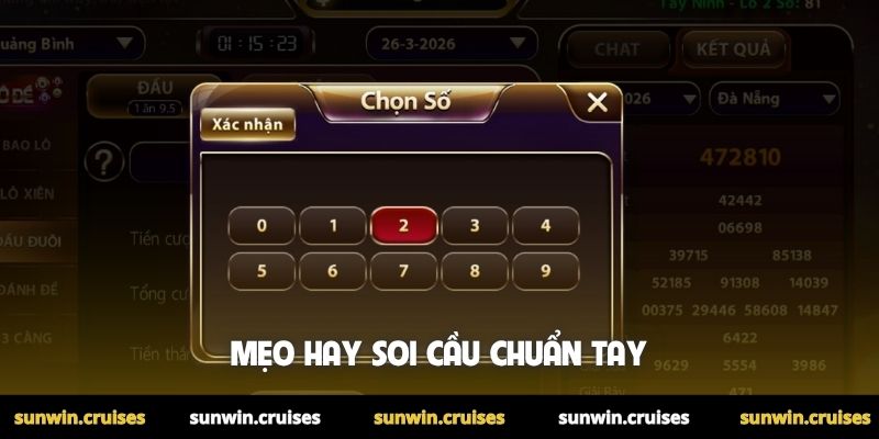 Mẹo hay soi cầu chuẩn tay